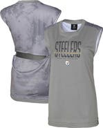Outerstuff Women's Gray Pittsburgh Steelers No Sweat Tank Top