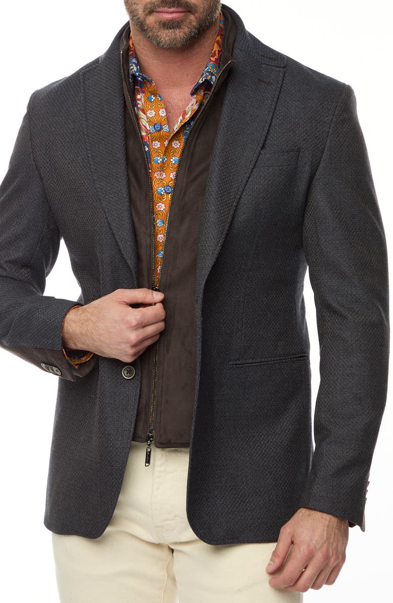 Robert Graham The Jetset II Stretch Sport Coat with Removable Bib, Main, color, 