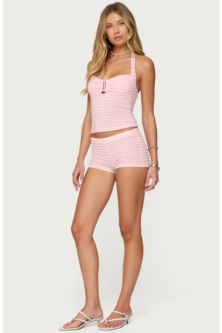 Lovina Stripe Halter Top, Alternate, color, LIGHT-PINK