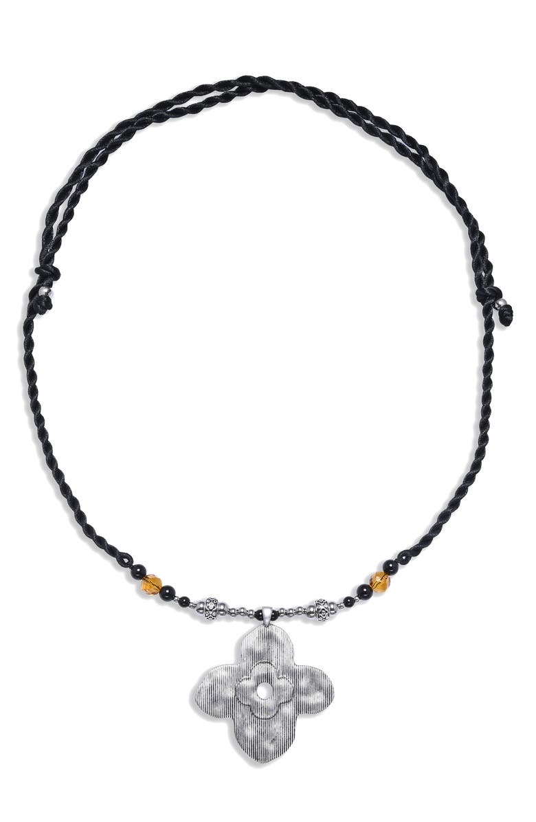 EYE CANDY LOS ANGELES Vanessa Pendant Necklace, Alternate, color, Silver