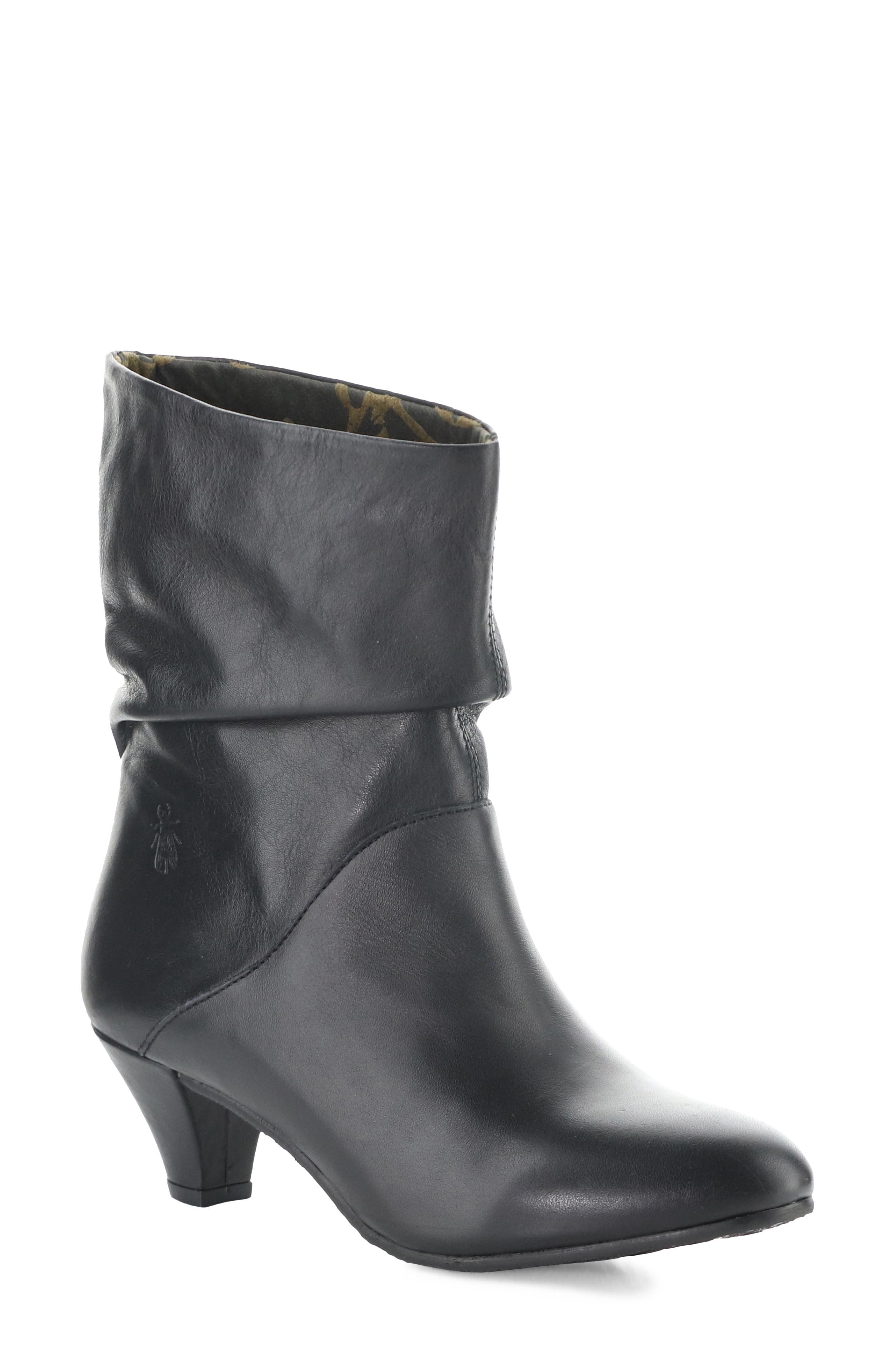 Pulk Almond Toe Bootie, Main, color, BLACK