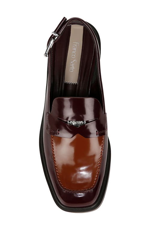 Franco Sarto Giada Slingback Penny Loafer Pump In Brown