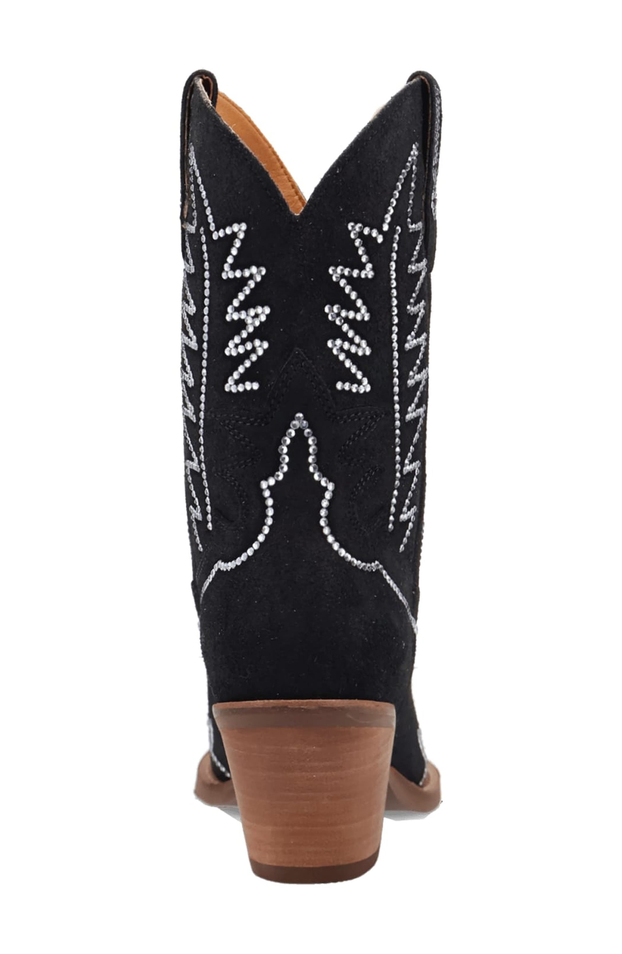 Dingo Tiny Pony Rhinestone Western Boot, Alternate, color, Black