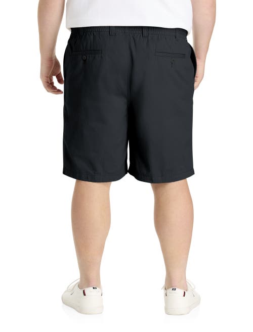 Harbor Bay By Dxl Big & Tall Elastic-waist Shorts In Black