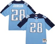 Mitchell & Ness Men's Mitchell & Ness Chris Johnson Light Blue Tennessee Titans Legacy Replica Jersey