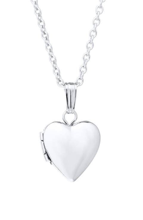 Sterling Silver Locket Necklace (Girls)