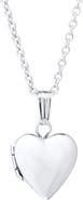 Mignonette Sterling Silver Locket Necklace