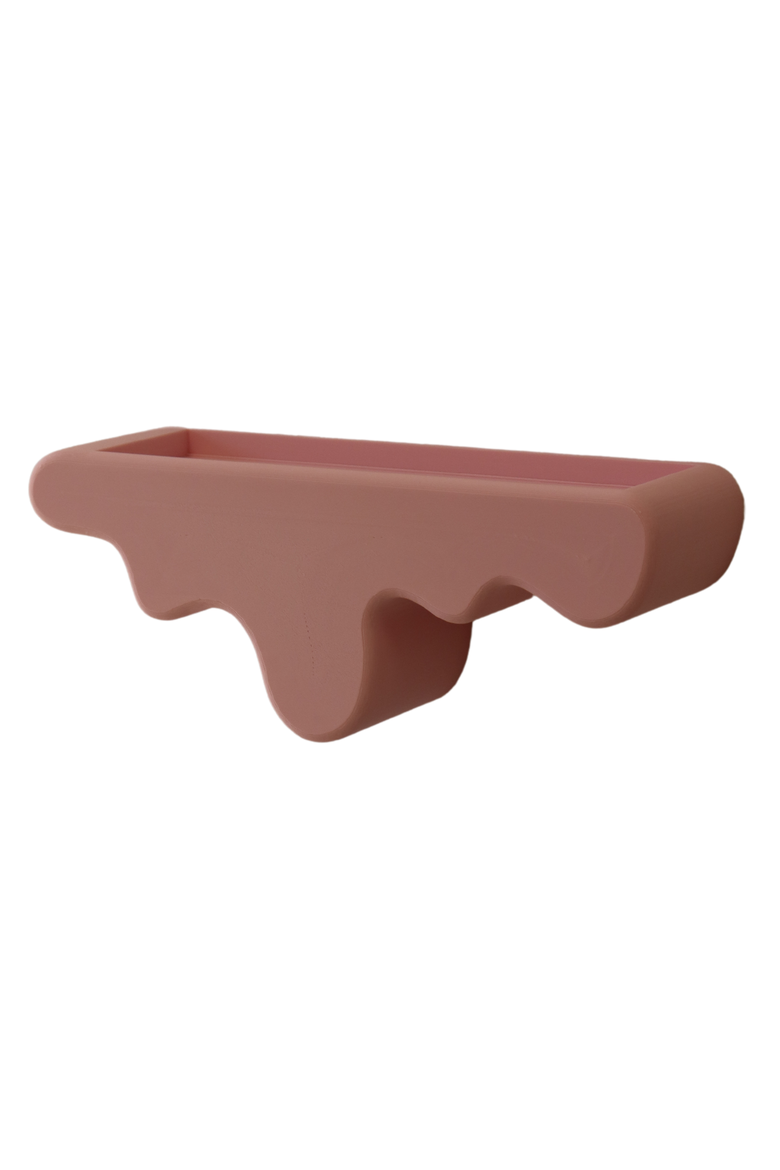 Melting Shelf, Alternate, color, Bubblegum Pink