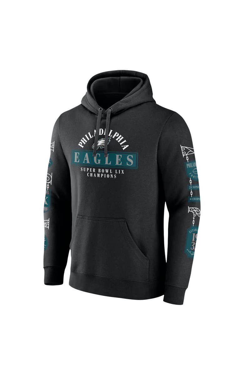 FANATICS Men's Fanatics Black Philadelphia Eagles Super Bowl LIX Champions Big & Tall Pullover Hoodie, Alternate, color, 
