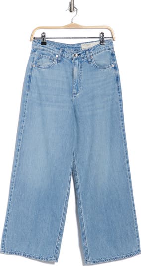 Annie High Waist Crop Wide Leg Jeans