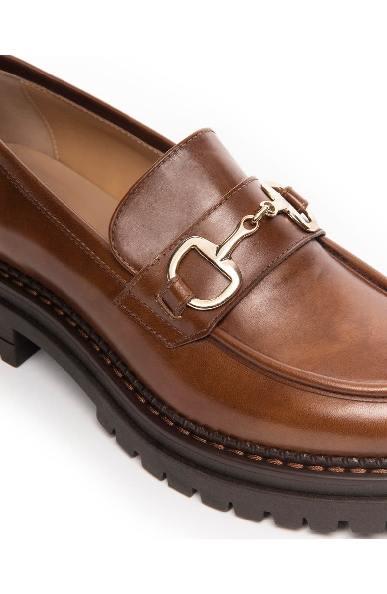 NeroGiardini Bit Platform Loafer, Alternate, color, Cognac