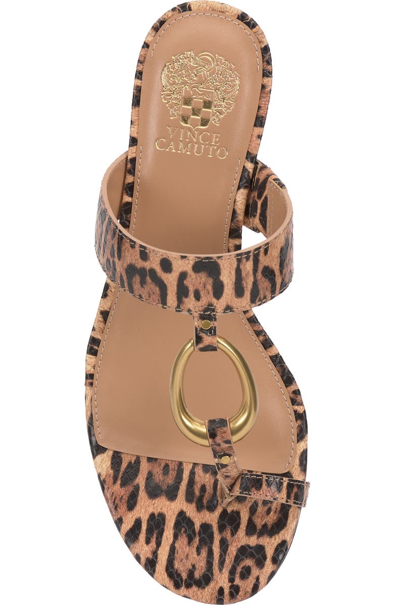 Vince Camuto Kimena Toe Loop Sandal, Alternate, color, Black/ Natural