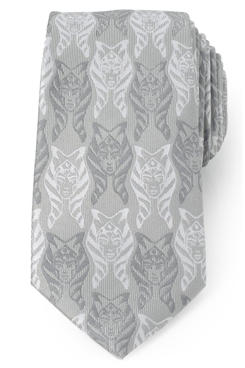 Star Wars™ Ahsoka Tano Silk Blend Tie, Main, color, WHITE