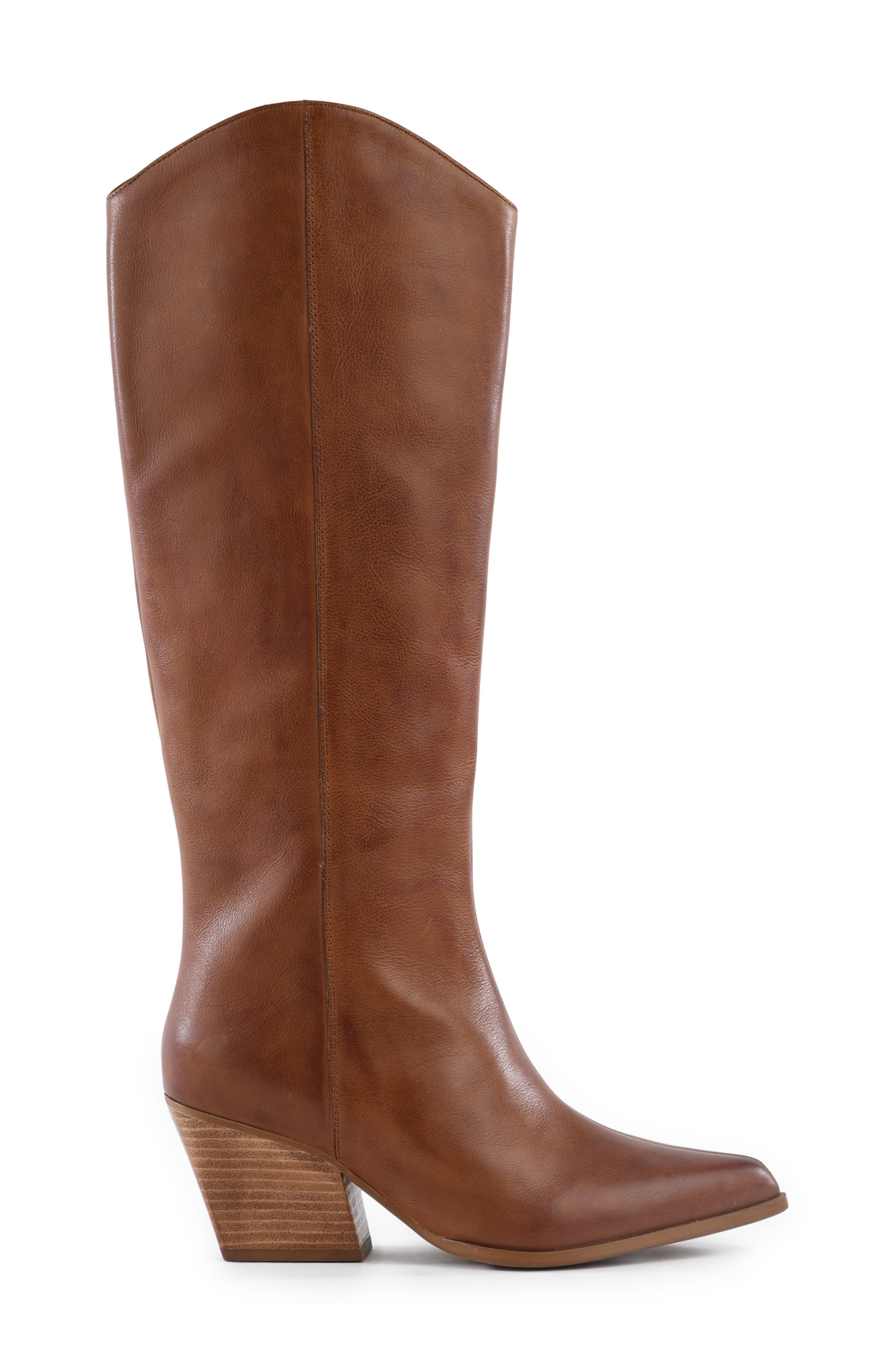 Begging You Knee High Western Boot, Alternate, color, TAN