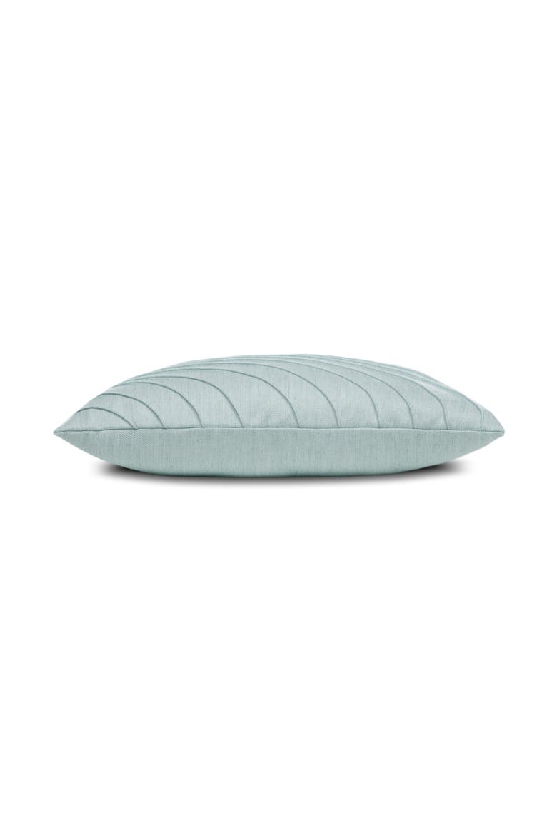 Tidal Glacier Hand pleated Indoor & Outdoor Woven Accent Pillow, Alternate, color, Glacier