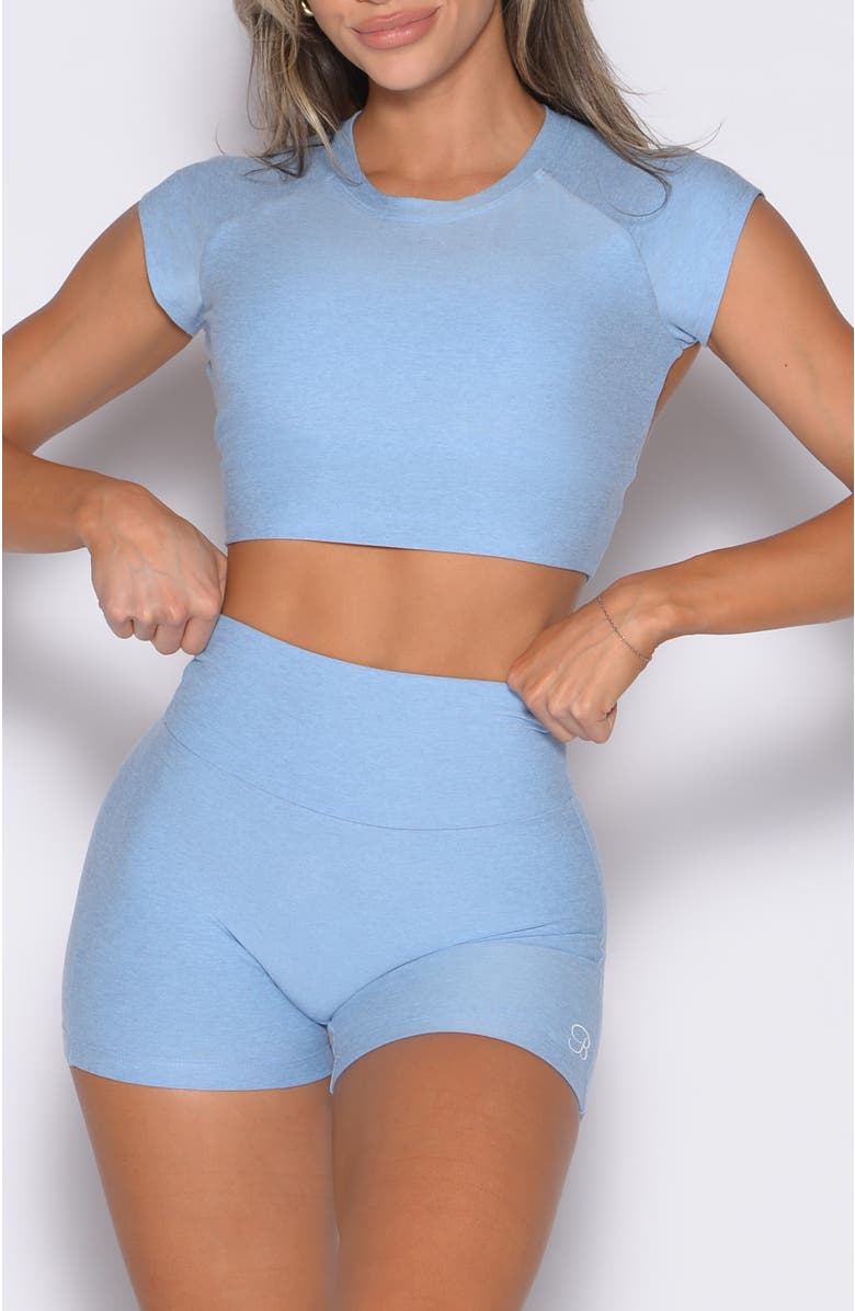 Bombshell Sportswear Core Strength Tee, Main, color, Blue Mist