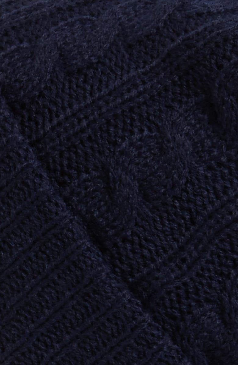 Topman Cable Knit Beanie, Alternate, color, 