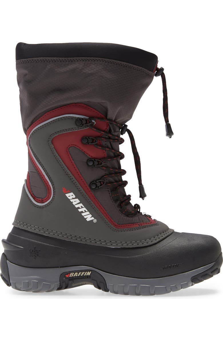 Baffin Flare Waterproof Winter Boot, Alternate, color, Grey/ Sangria