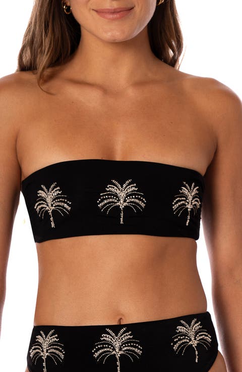 Midnight Palm Bryn Reversible Bikini Top