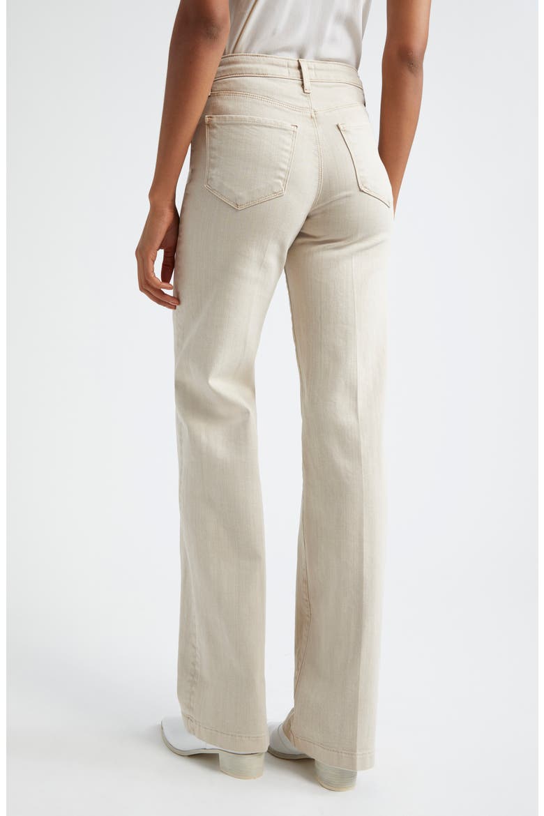 Scottie Wide Leg Jeans, Alternate, color, BISCUIT