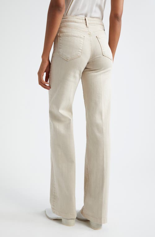 L Agence L'agence Scottie Wide Leg Jeans In Biscuit