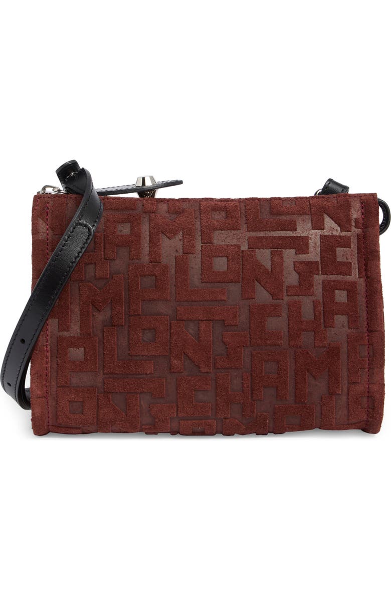 Longchamp Voyage Velvet Crossbody Bag, Main, color,