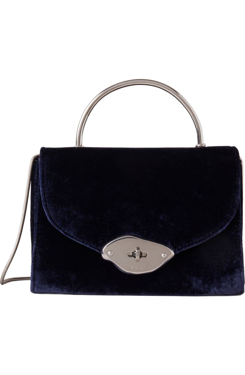 Mulberry Small Lana Velvet Top Handle, Main, color,