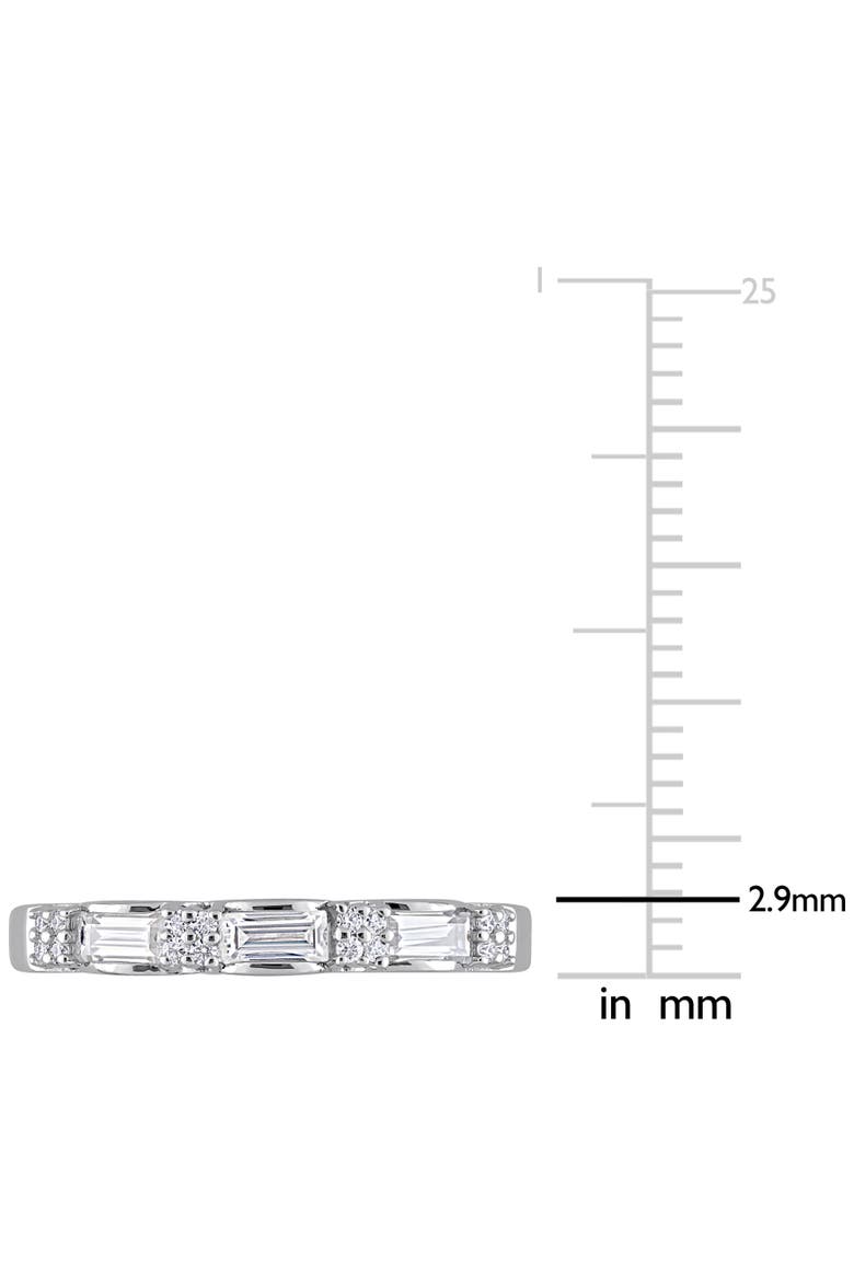 3/8CT DEW Moissanite Anniversary Ring, Alternate, color, Sterling Silver
