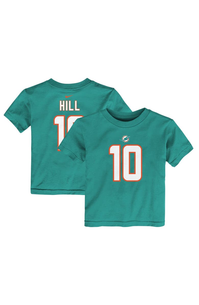 Nike Toddler Nike Tyreek Hill Aqua Miami Dolphins Player Name & Number T-Shirt, Main, color, Aqua
