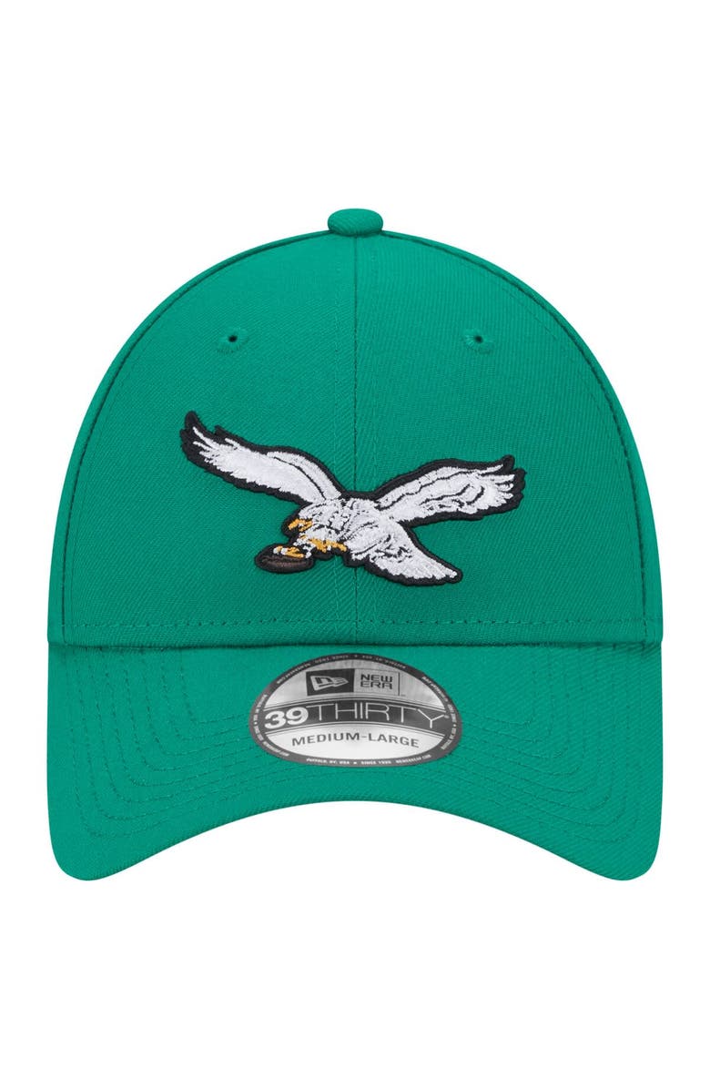 New Era Men's New Era Kelly Green Philadelphia Eagles Super Bowl LIX Champions Historic Side Patch 39THIRTY Flex Hat, Alternate, color, 