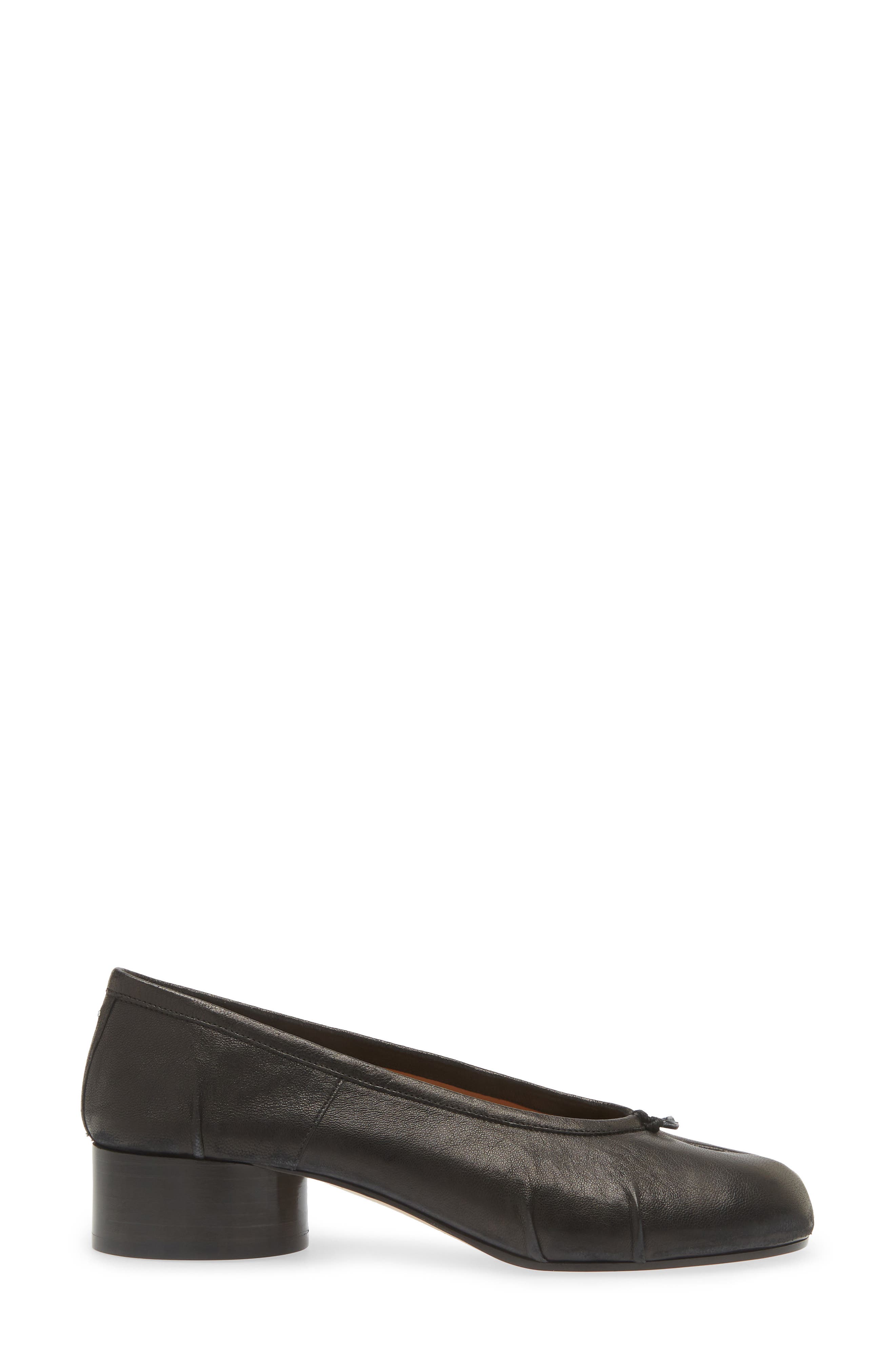 Maison Margiela Tabi Ballerina Pump, Alternate, color, Black