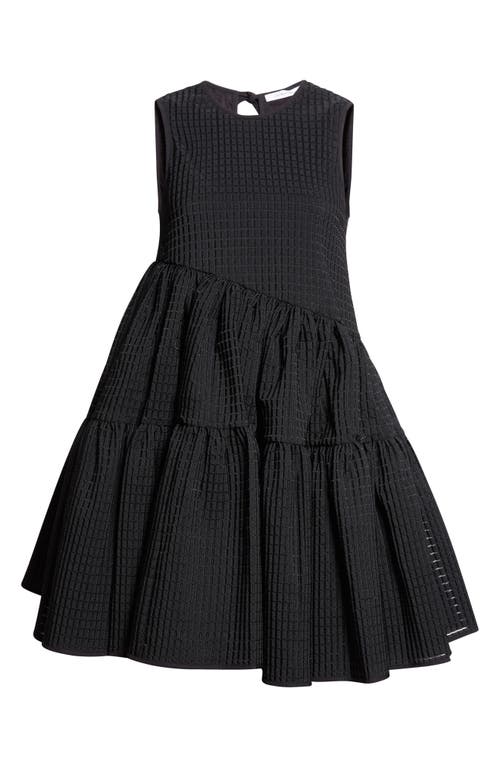 Cecilie Bahnsen Abigail Miku Jacquard Dress In Black