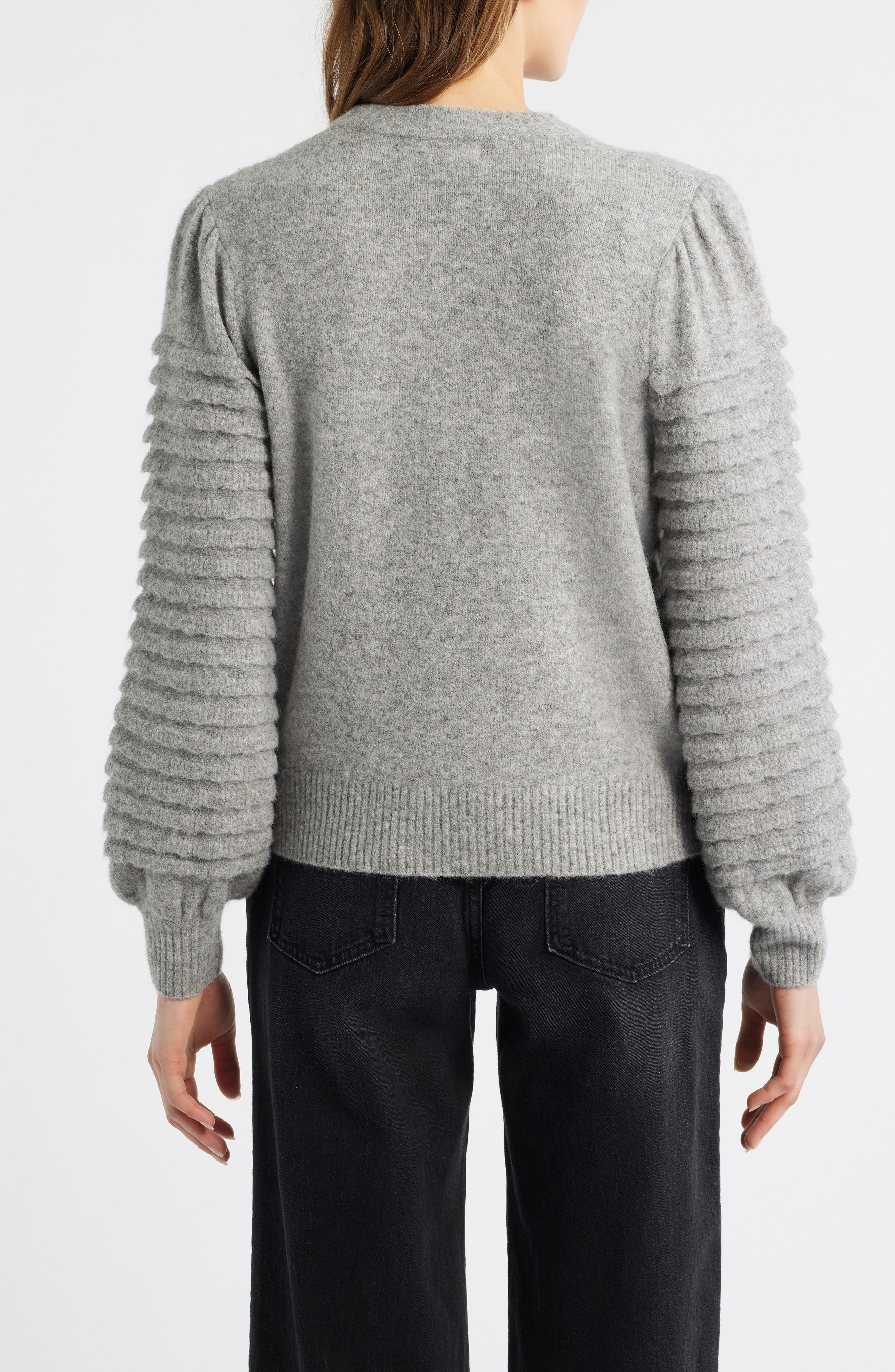 Scalloped Crewneck Sweater - image 2