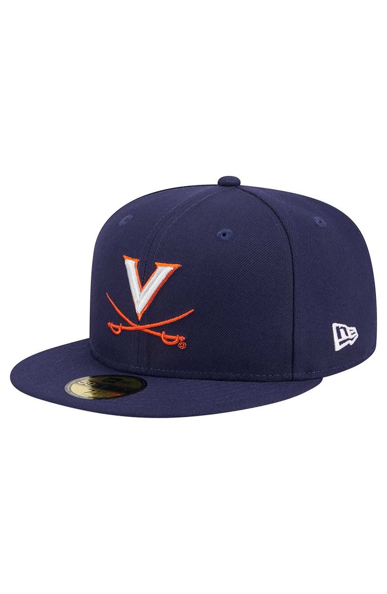 New Era Men's New Era Navy Virginia Cavaliers 59FIFTY Fitted Hat, Alternate, color, Navy