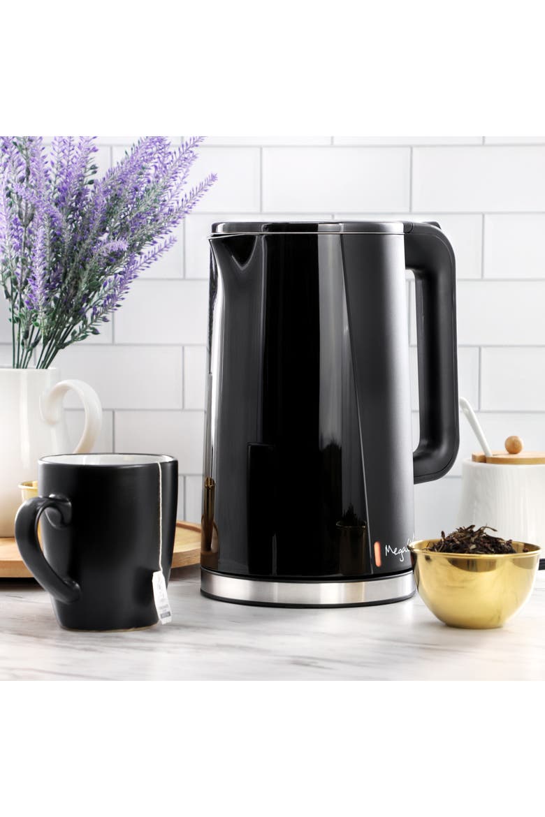 1.8 Quart Stainless Steel Electric Tea Kettle in Black, Alternate, color, Black