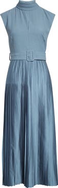Reiss Ania Belted Pleated Maxi Dress