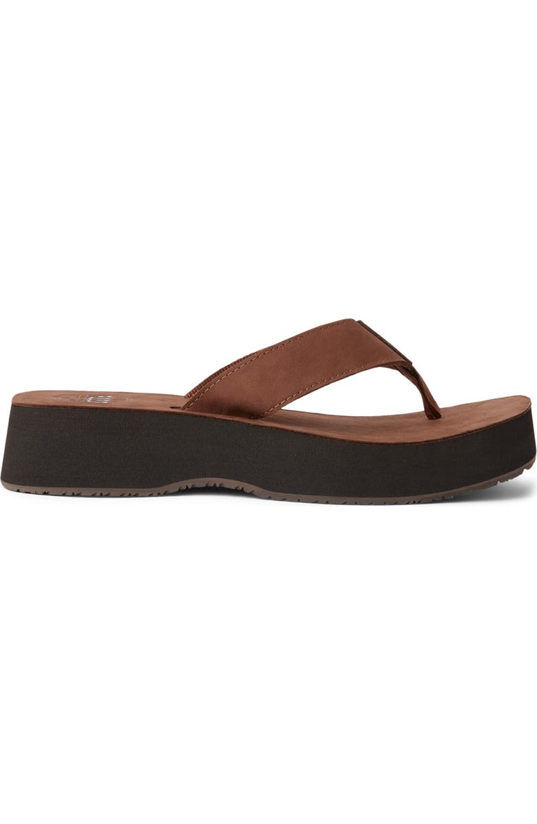 Reef Butter Platform Flip Flop, Alternate, color, Chocolate