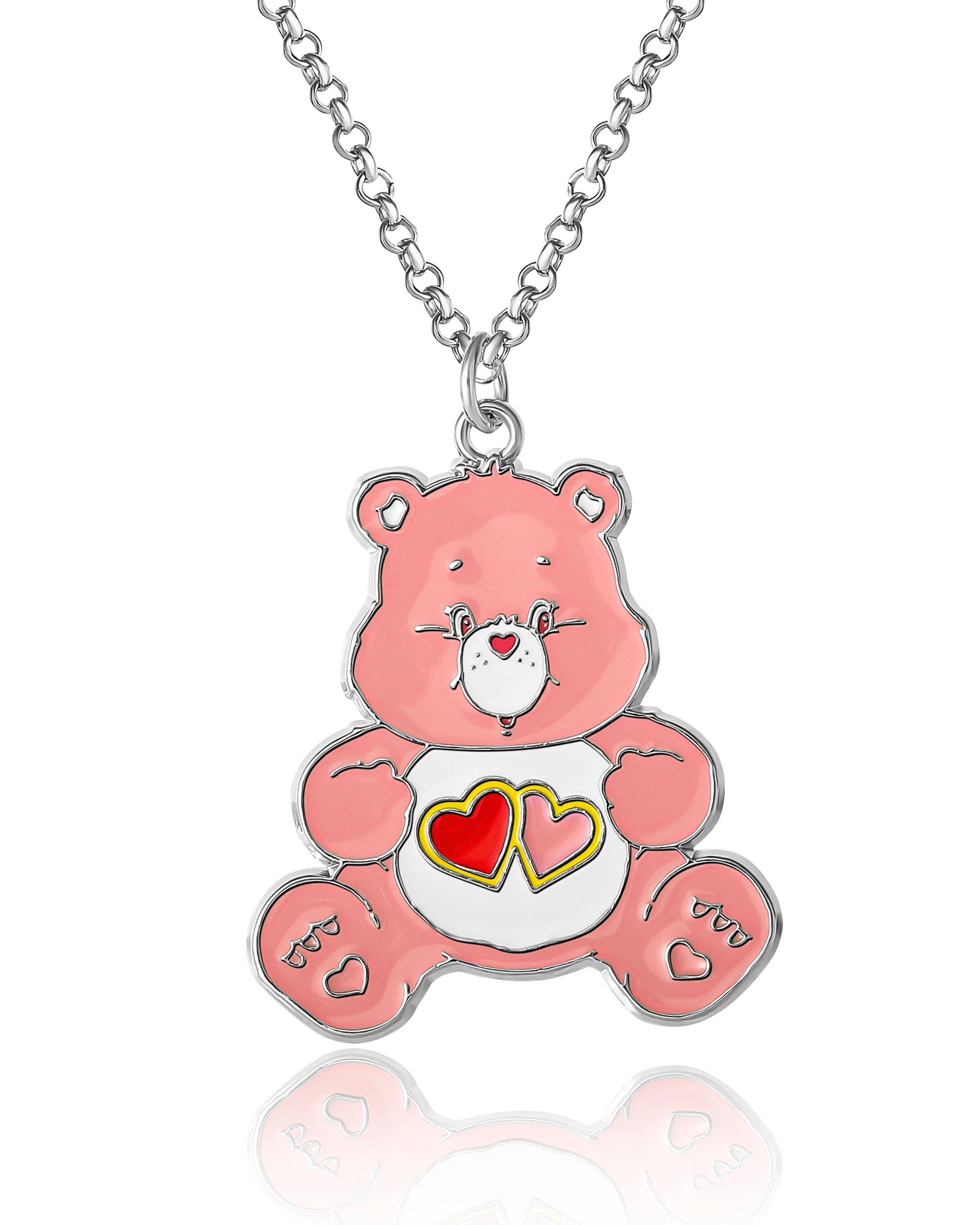 Care Bears BFF Necklace for 2 with Grumpy Bear and Love-a-Lot Bear ...