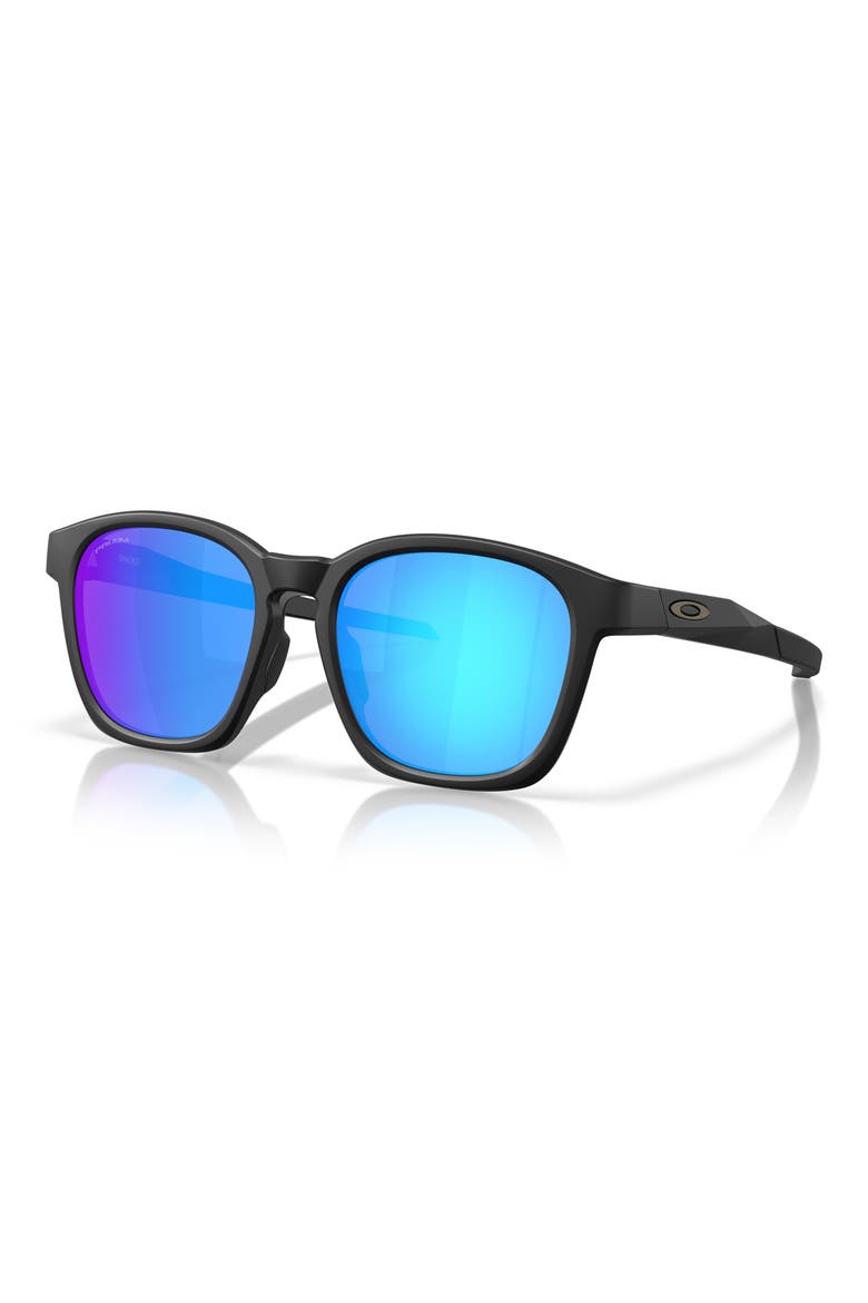 Gender Inclusive Shackle 52mm Square Sunglasses, Alternate, color, MATTE BLACK / PRIZM SAPPHIRE