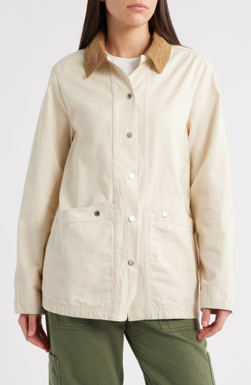 Barbour Sonnie Corduroy-trimmed Cotton-canvas Jacket