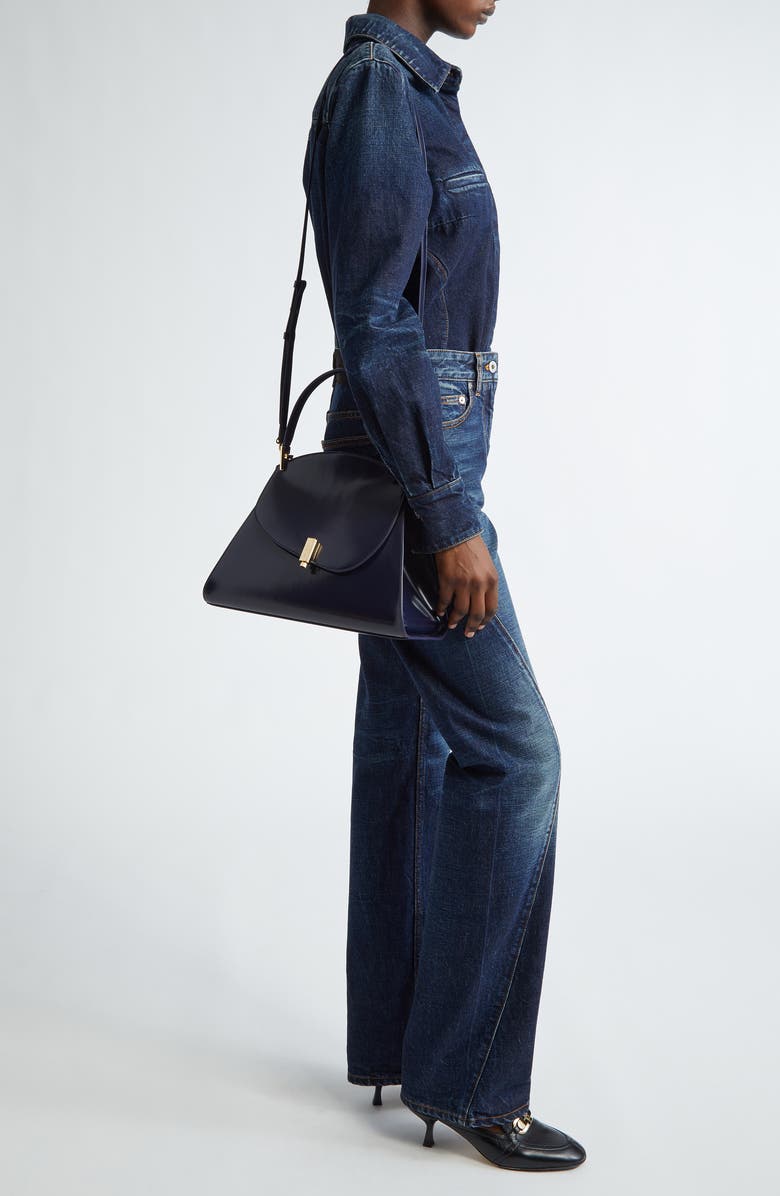 FERRAGAMO Medium Prisma Leather Top Handle Bag, Alternate, color,