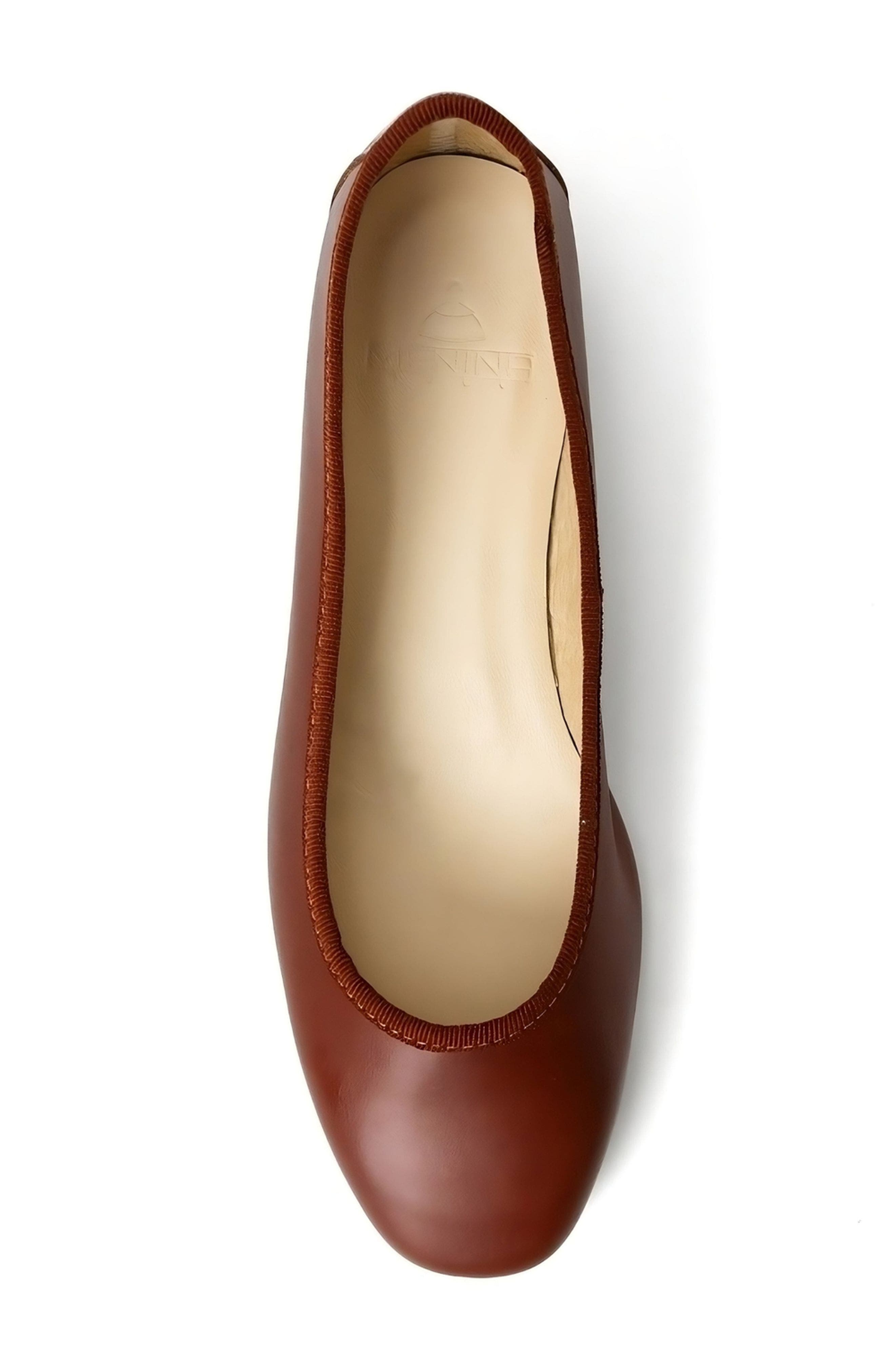 Menina Step Isa Leather Ballet Flat, Alternate, color, Tan