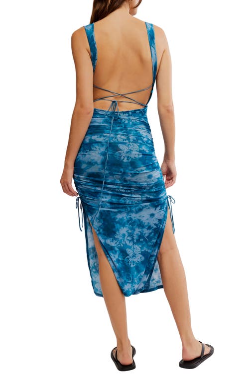Free People Printed Take Me Away Midi Dress