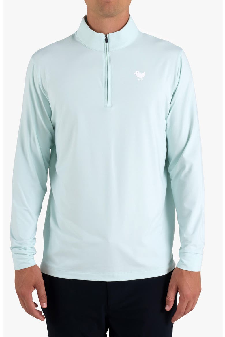 Velocity Performance Quarter Zip Pullover, Main, color, PALE BLUE