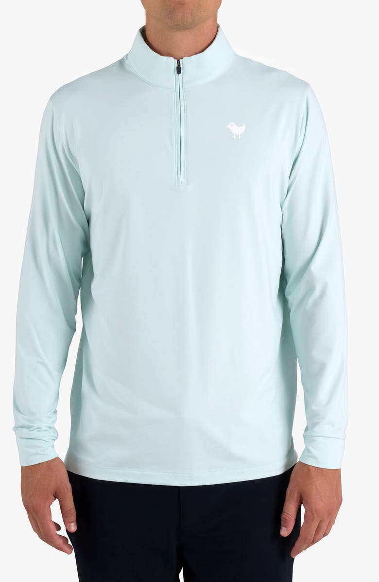 Bad Birdie Velocity Performance Quarter Zip Pullover, Main, color, Pale Blue