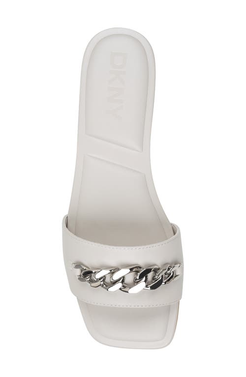 Dkny Dania Slide Sandal In Soft White
