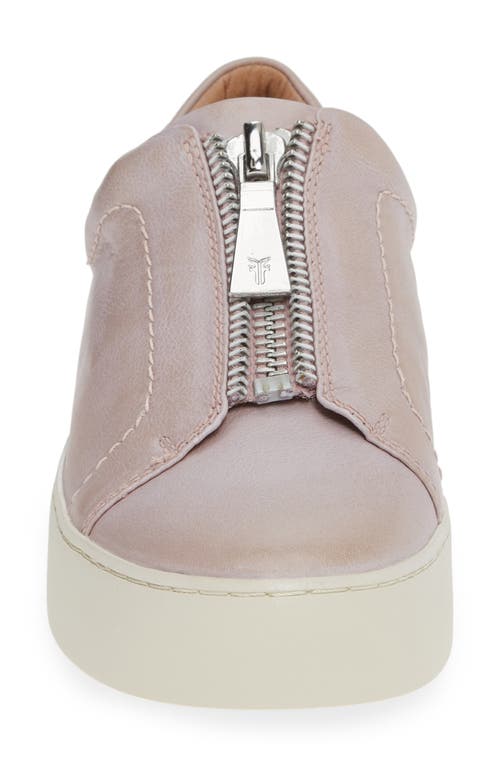 Frye Lena Zip Platform Sneaker In Pink