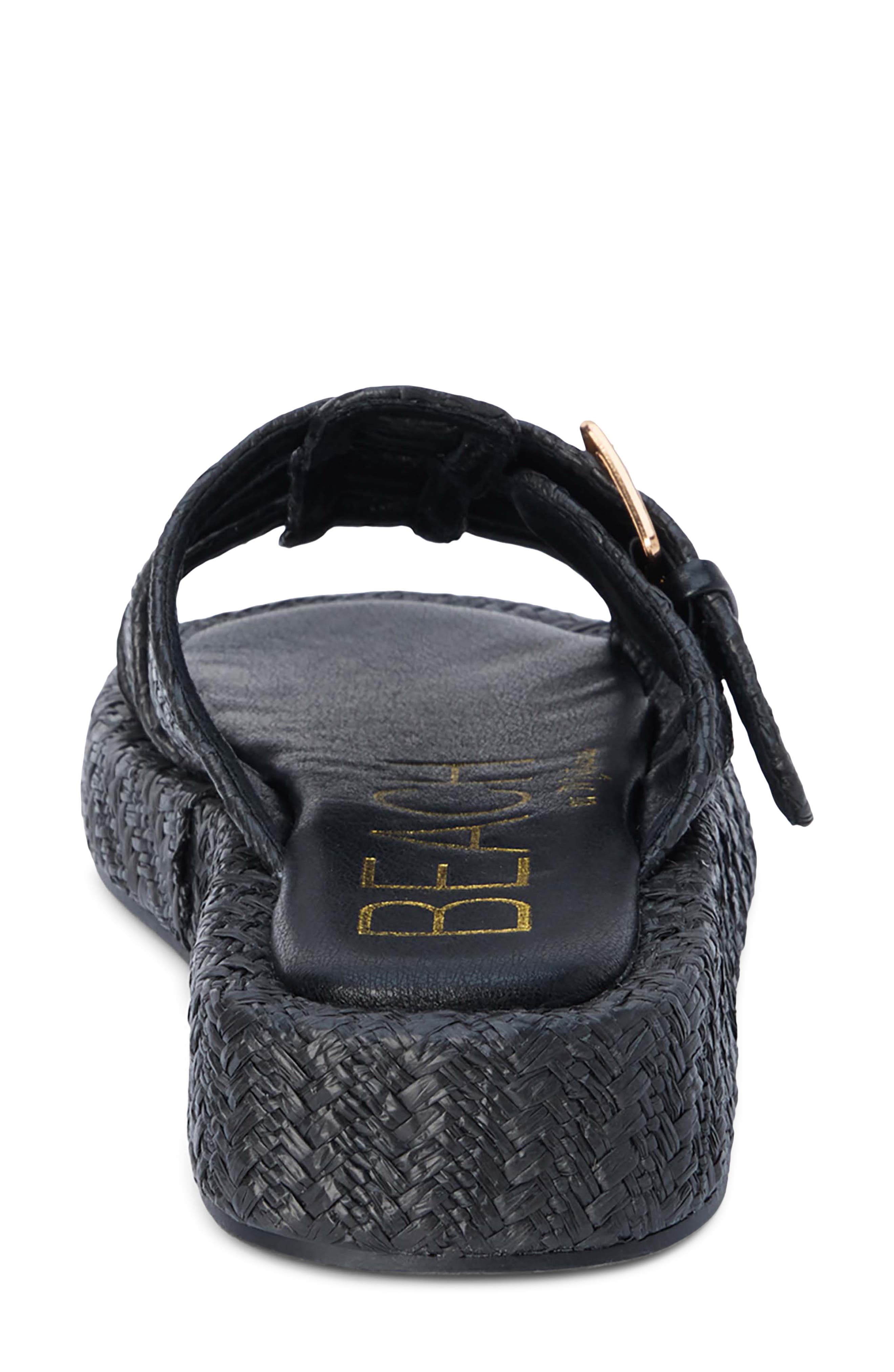BEACH BY MATISSE Ciao Platform Wedge Slide Sandal, Alternate, color, Black