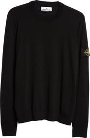 Stone Island Compass Logo Virgin Wool Sweater