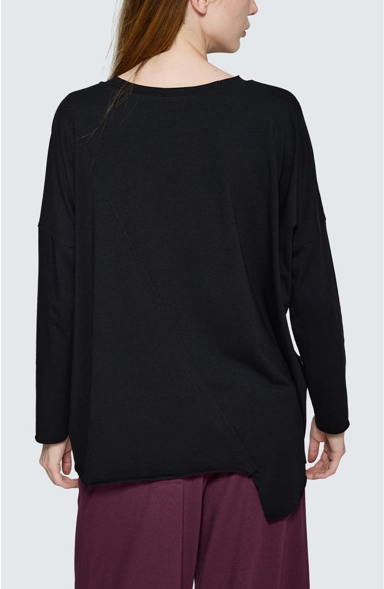 LUUKAA Greta Asymmetrical Blouse, Alternate, color, Teal